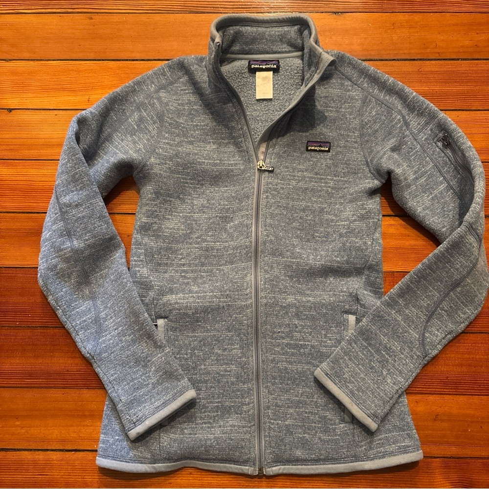 Women’s Patagonia Full-zip Heathered Blue Full-Zip better sweater fleece, XS